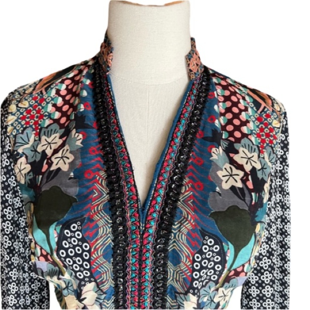 Anthropologie Bhanuni by Jyoti Onyx Top - Size - Picture 5 of 8